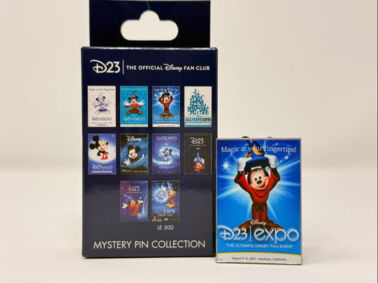 Disney D23 Through the Years Mystery Event Poster 2013 Sorcerer Mickey Mouse Pin