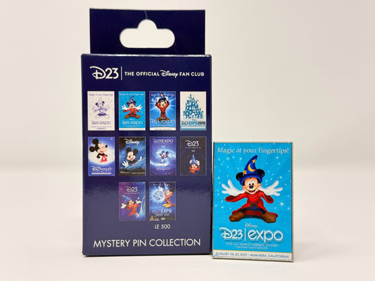 Disney D23 Through the Years Mystery Event Poster 2011 Sorcerer Mickey Mouse Pin