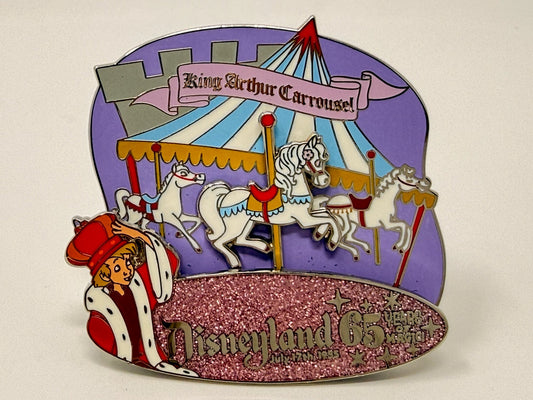 Disneyland 65 Years of Magic King Arthur's Carousel Pin