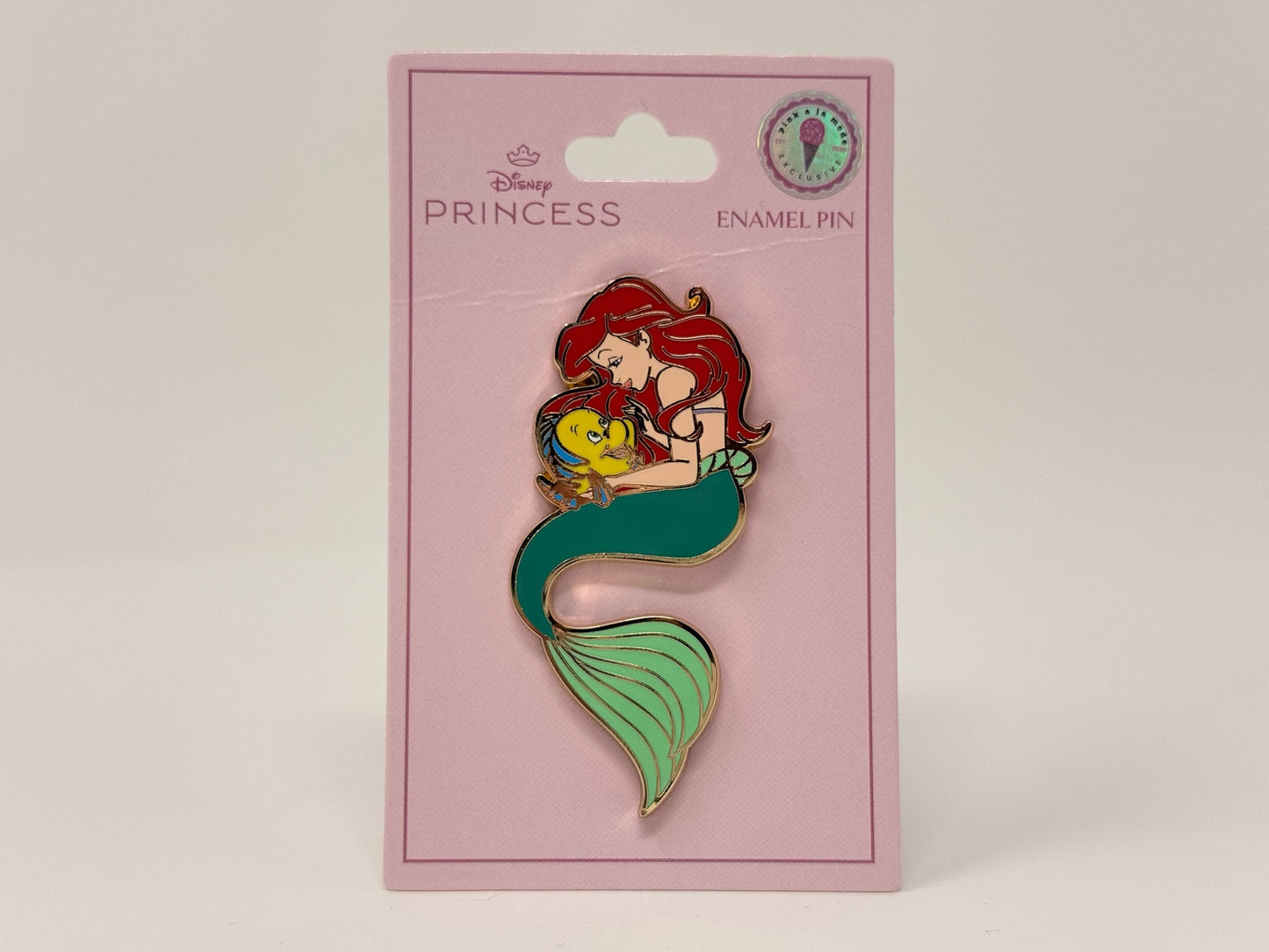 PALM The Little Mermaid Ariel And Flounder Jumbo Collectible Trading Pin