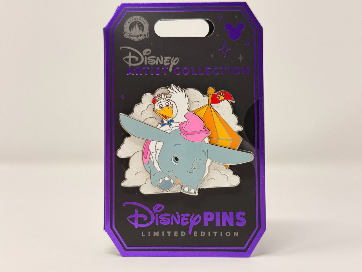 Disney Artist Collection 2026 Mr. Stork Riding Dumbo The Flying Elephant Pin