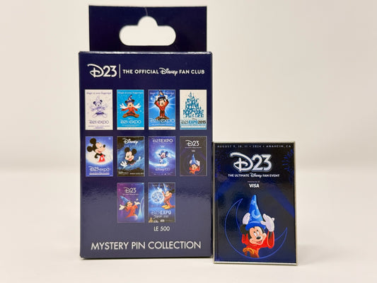 Disney D23 Through the Years Mystery Event Poster 2024 Sorcerer Mickey Mouse Pin