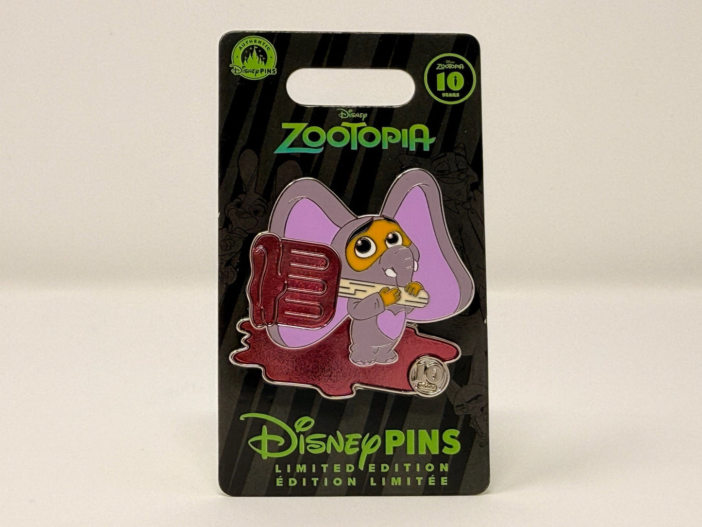 Disney 2026 Zootopia 10th Anniversary Finnick Elephant Costume And Popsicle