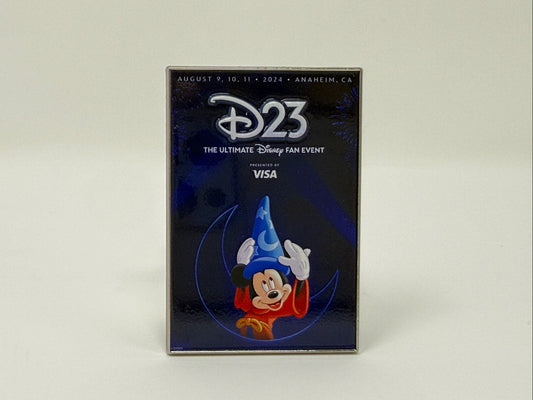 Disney D23 Through the Years Mystery Event Poster 2024 Sorcerer Mickey Mouse Pin