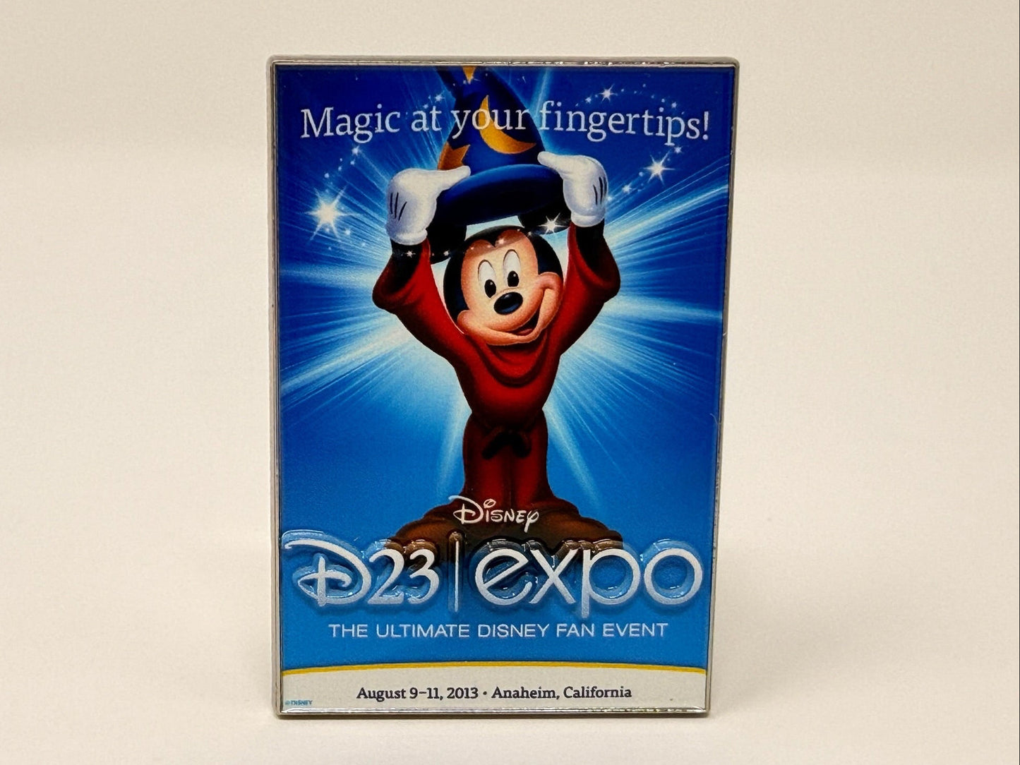 Disney D23 Through the Years Mystery Event Poster 2013 Sorcerer Mickey Mouse Pin