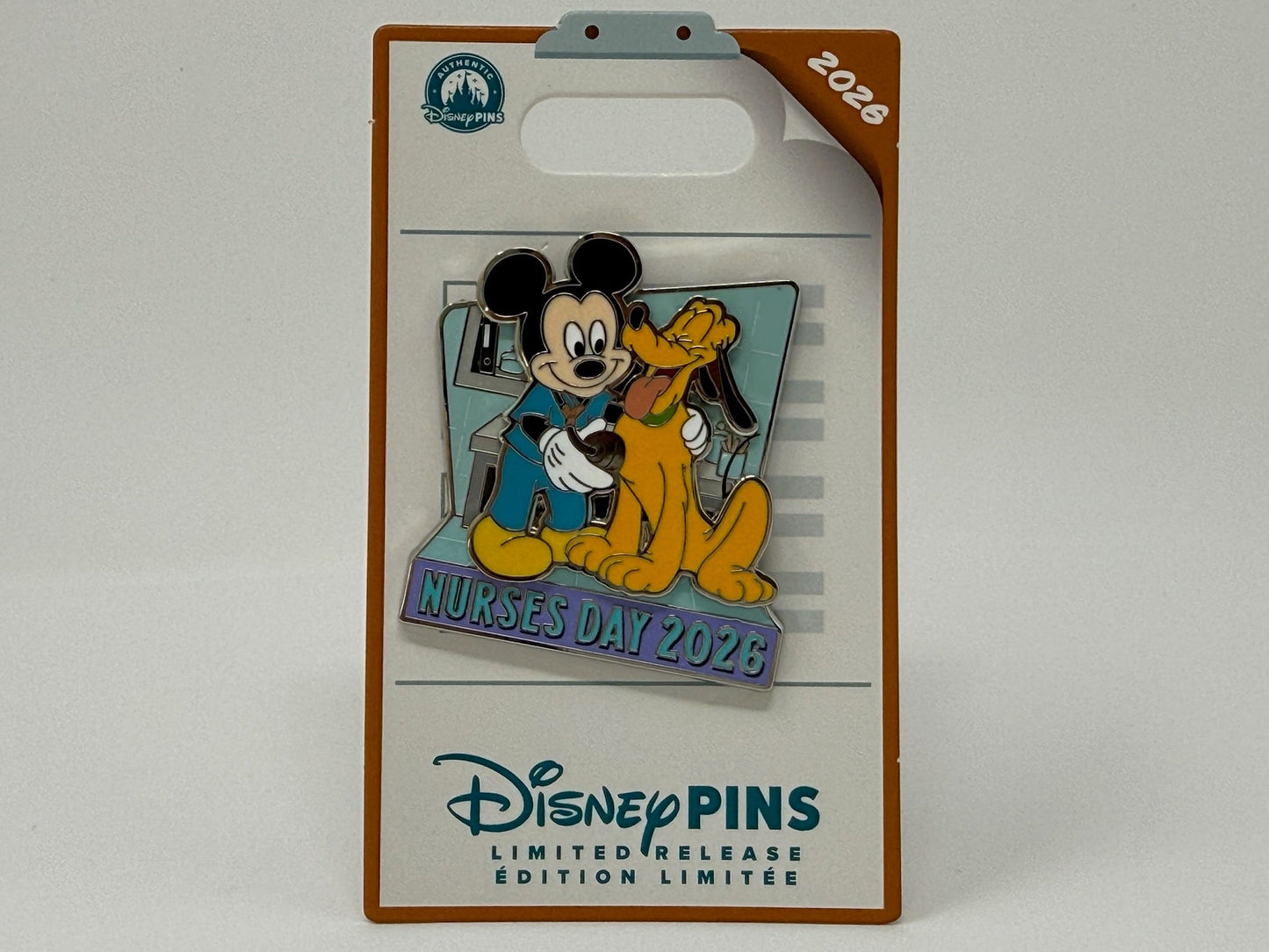 Disney Parks Nurses Day 2026 with Mickey and Pluto Pin- Limited Release