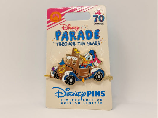 Disneyland 70th Anniversary Parade Through The Years Series Donald Duck Pin