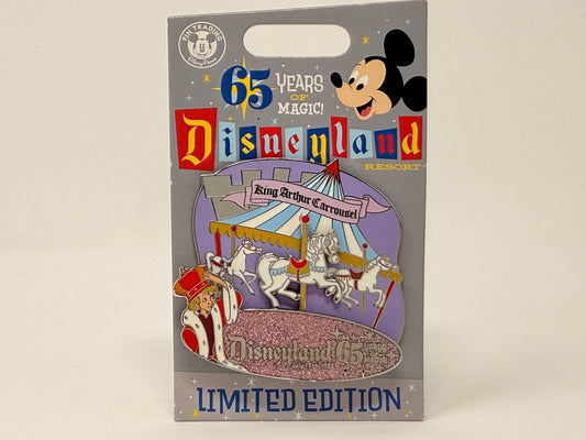 Disneyland 65 Years of Magic King Arthur's Carousel Pin