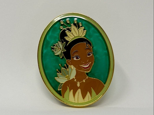 Loungefly Disney Princesses Floral Portraits Stained Glass Princess Tiana Pin