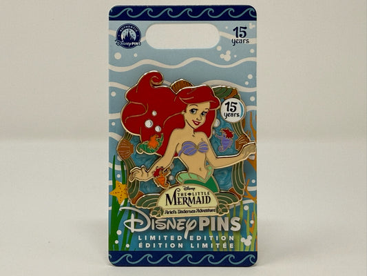 Disney Little Mermaid Ariel's Undersea Adventure 15th Anniversary Pin